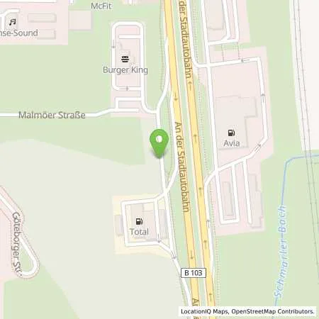 Standortübersicht der Tankstelle TOTAL Station Macht in 18107 Rostock