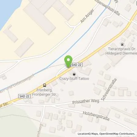 Standortübersicht der Tankstelle Hugo Demel KFZ-Elektrik in 92421 Schwandorf (Fronberg)