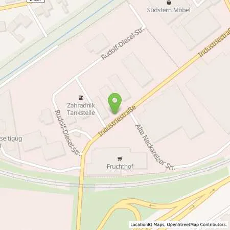 Standortübersicht der Tankstelle Zahradnik GmbH Mineralölgroßhandel in 74821 Mosbach