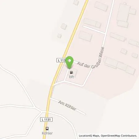 Standortübersicht der Tankstelle BFT Tankstelle in 98547 Schwarza