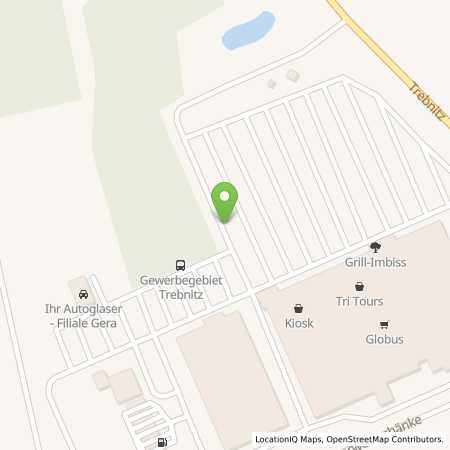 Standortübersicht der Autogas (LPG) Tankstelle: Globus in 07554, Gera-Trebnitz