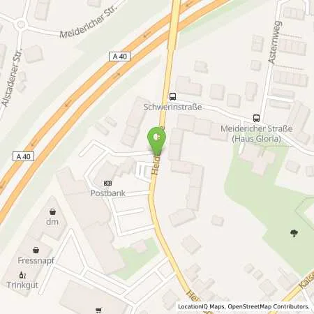 Standortübersicht der Tankstelle KHG Tankstelle Mülheim in 45476 Mülheim an der Ruhr (Styrum)