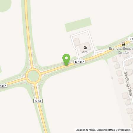 Standortübersicht der Autogas (LPG) Tankstelle: ARAL Station Steffi Hemmersbach in 04821, Brandis