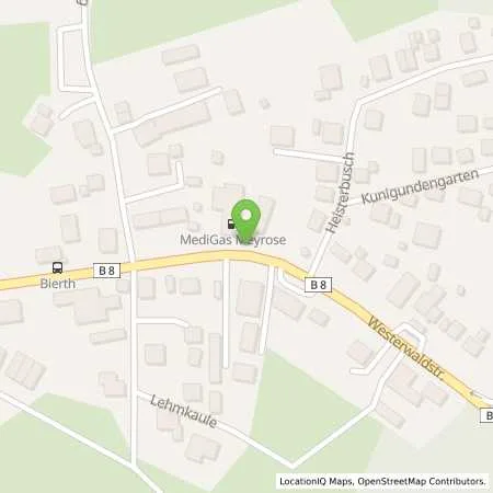 Standortübersicht der Tankstelle MediGas Meyrose e.K. in 53773 Hennef (Uckerath)