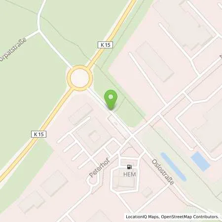 Standortübersicht der Tankstelle HEM Station Bärbel Lowien in 23560 Lübeck