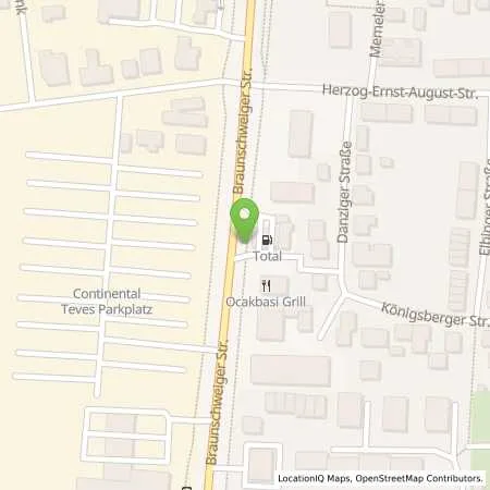 Standortübersicht der Tankstelle Total Station Schulz in 38518 Gifhorn