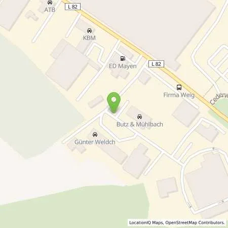 Standortübersicht der Tankstelle ED Tankstelle KBM Motorfahrz. GmbH & Co. KG in 56727 Mayen