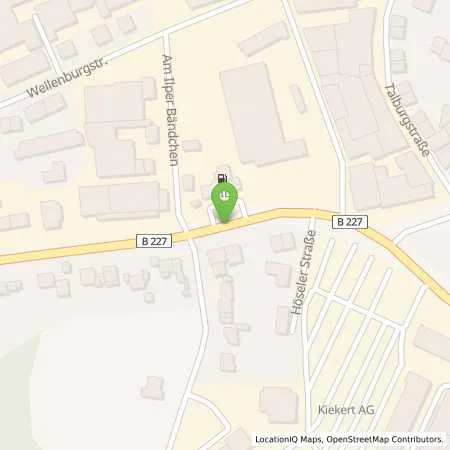 Standortübersicht der Tankstelle Eller-Montan-Station in 42579 Heiligenhaus