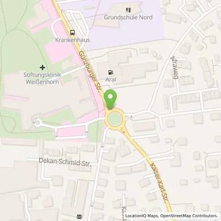 Standortübersicht der Tankstelle Aral Tankstelle in 89264 Weißenhorn