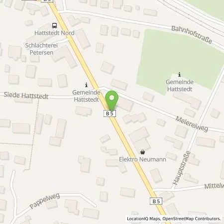 Standortübersicht der Tankstelle HEM Tankstelle in 25856 Hattstedt