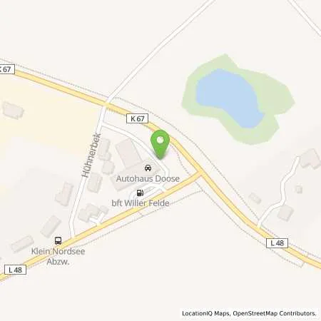 Standortübersicht der Tankstelle BFT-Felde Tankstelle in 24242 Felde (Klein Nordsee)