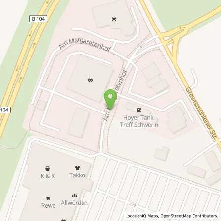 Standortübersicht der Tankstelle Hoyer Tankstelle in 19057 Schwerin-Lankow