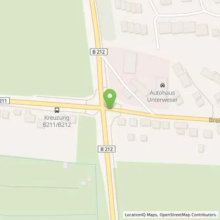 Standortübersicht der Tankstelle ESSO Station in 26919 Brake