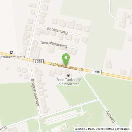 Standortübersicht der Tankstelle Freie Station Kleinwächter in 47447 Moers (Vennikel)