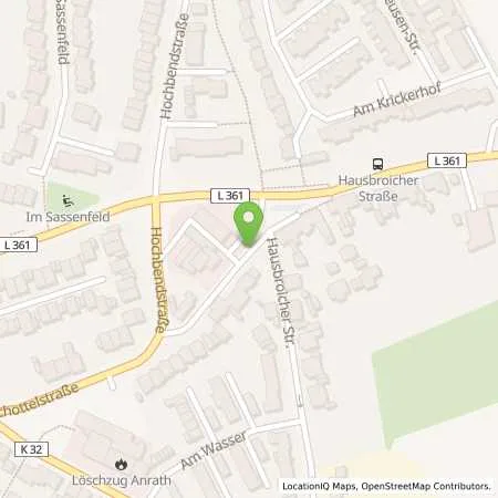 Standortübersicht der Tankstelle Aral Station Knauf in 47877 Willich (Anrath)