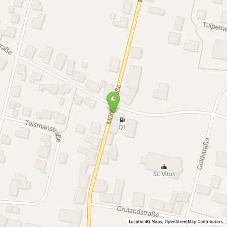 Standortübersicht der Tankstelle Q 1 Tankstelle Andreas Gerdes in 49832 Freren