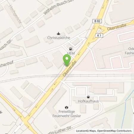 Standortübersicht der Tankstelle GO Tankstelle in 38640 Goslar