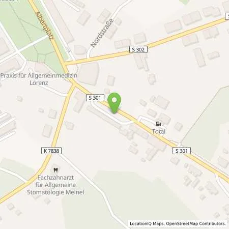 Standortübersicht der Tankstelle TOTAL-Tankstelle Wolfgang Scherzer in 08261 Schöneck