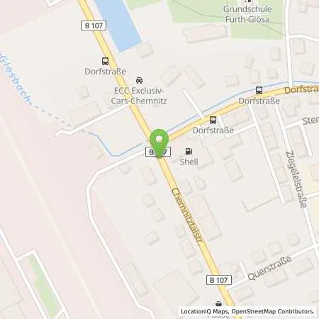 Standortübersicht der Tankstelle Premio Reifen Auto-Service Unger & Leikeb OHG (Shell) in 09114 Chemnitz