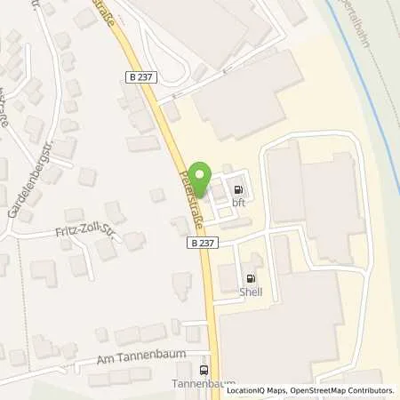 Standortübersicht der Tankstelle KFZ-Technik Hövel in 42499 Hückeswagen