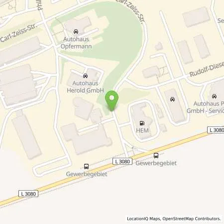 Standortübersicht der Tankstelle Agip Service Station in 37308 Heiligenstadt