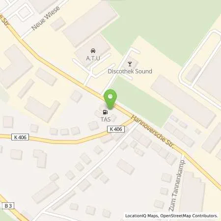 Standortübersicht der Tankstelle TAS Tankstelle in 31061 Alfeld