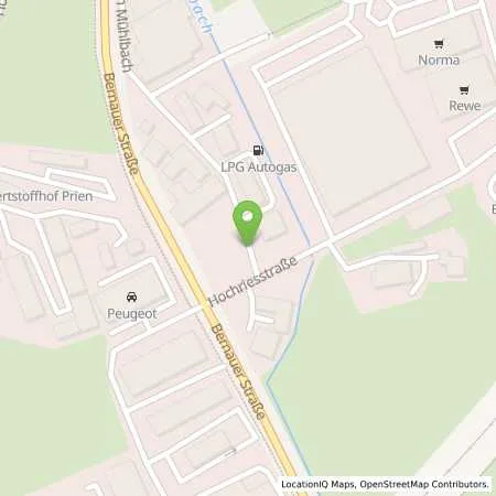 Standortübersicht der Tankstelle Priener Waschpark in 83209 Prien