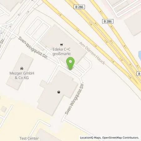 Standortübersicht der Tankstelle EDEKA C+C Großhandel GmbH in 97424 Schweinfurt