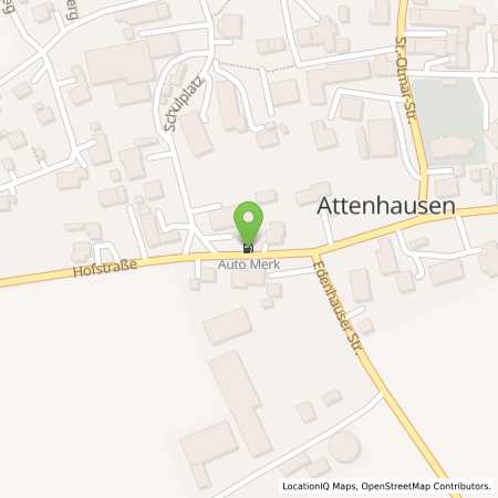 Standortübersicht der Autogas (LPG) Tankstelle: Auto Merk in 86381, Attenhausen