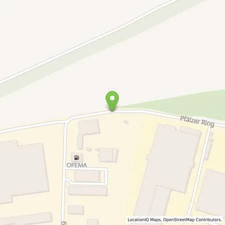 Standortübersicht der Tankstelle Opema Mineralöle GmbH in 68766 Hockenheim