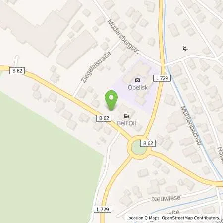 Standortübersicht der Tankstelle Esso Station Klöckener in 57250 Netphen