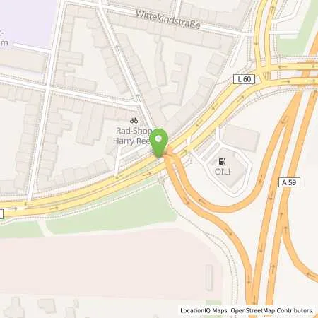 Standortübersicht der Tankstelle Eller-Montan-Station in 47051 Duisburg