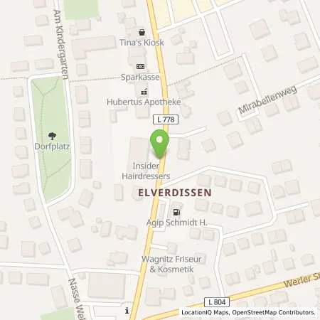 Standortübersicht der Tankstelle AGIP Tankstelle in 32052 Herford (Elverdissen)