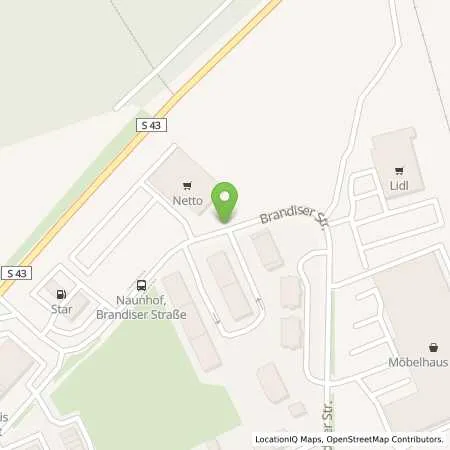 Standortübersicht der Tankstelle Star Tankstelle in 04683 Naunhof
