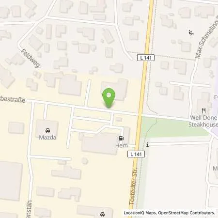 Standortübersicht der Tankstelle HEM Tankstelle in 21279 Hollenstedt