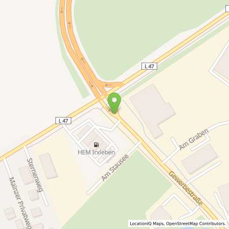 Standortübersicht der Autogas (LPG) Tankstelle: HEM Tankstelle in 39167, Irxleben