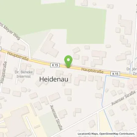 Standortübersicht der Tankstelle Meiers Schmiede, Inh. Wolfgang Meier in 21258 Heidenau
