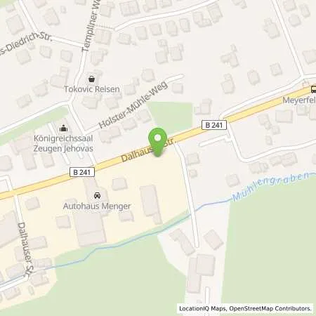 Standortübersicht der Tankstelle Autohaus Otto Menger GmbH & Co. KG in 37688 Beverungen