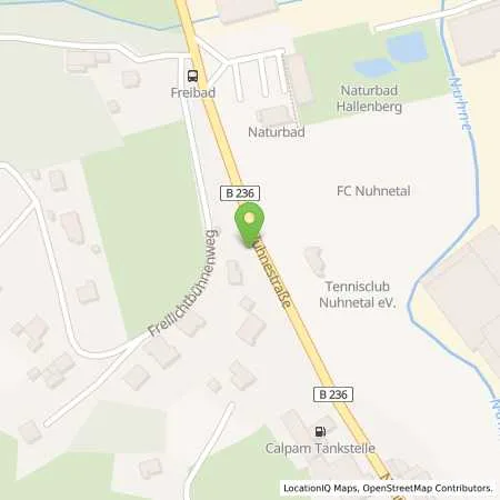 Standortübersicht der Tankstelle Calpam Tankstelle B. Stoll in 59969 Hallenberg