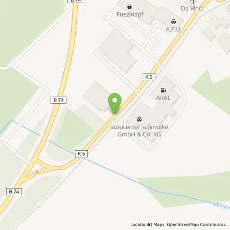 Standortübersicht der Tankstelle ARAL / Autocenter Schmolke GmbH & Co. KG in 27711 Osterholz-Scharmbeck