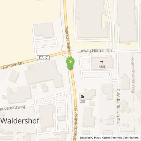 Standortübersicht der Tankstelle Tank Plus in 95679 Waldershof