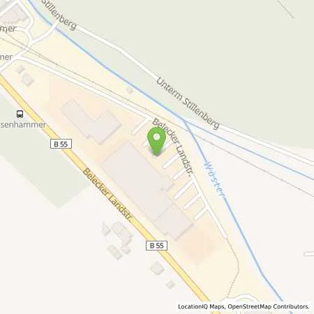 Standortübersicht der Tankstelle GROSS Autoservice GmbH in 59581 Warstein