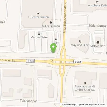 Standortübersicht der Tankstelle SB-Tankstelle Zerssen Mineralölhandel GmbH in 25746 Heide