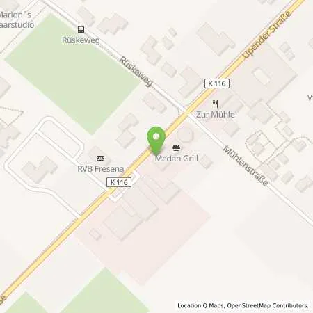 Standortübersicht der Tankstelle Landhandel Nordwest in 26624 Münkeboe