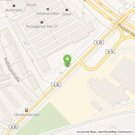 Standortübersicht der Tankstelle plaza SB-Warenhaus in 24113 Kiel