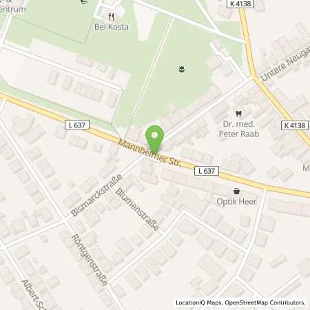 Standortübersicht der Tankstelle bft-Tankstelle Seitz in 68535 Edingen