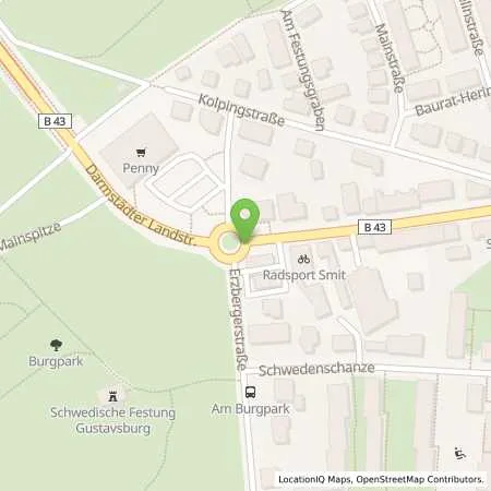 Standortübersicht der Tankstelle Star Tankstelle in 65462 Gustavsburg