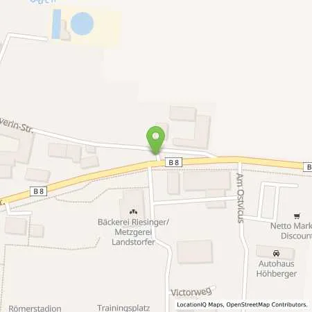 Standortübersicht der Tankstelle BFT Tankstelle Georg Zillinger GmbH in 94550 Künzing