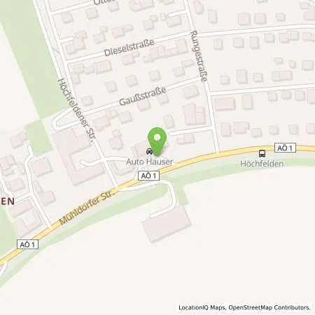 Standortübersicht der Tankstelle Auto Hauser in 84513 Töging