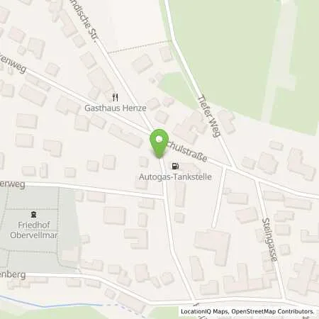 Standortübersicht der Tankstelle Esso-Station + Autohaus Bibbig in 34246 Vellmar (Obervellmar)